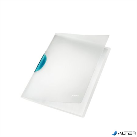 Gyorsfűző, klipes, PP, A4, LEITZ "ColorClip Magic", világoskék