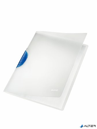 Gyorsfűző, klipes, PP, A4, LEITZ "ColorClip Magic", kék