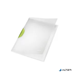  Gyorsfűző, klipes, PP, A4, LEITZ "ColorClip Magic", zöld