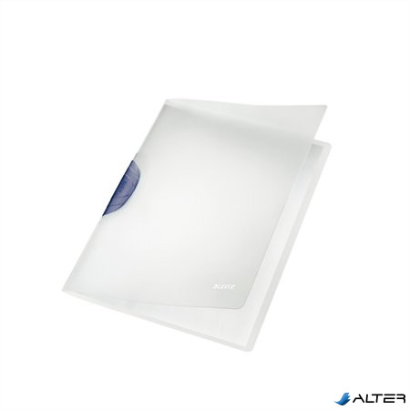 Gyorsfűző, klipes, PP, A4, LEITZ "ColorClip Magic", szürke