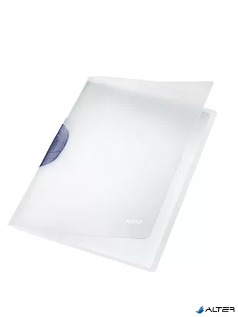 Gyorsfűző, klipes, PP, A4, LEITZ "ColorClip Magic", szürke