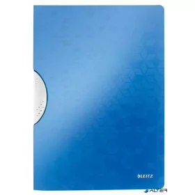   Gyorsfűző, klipes, PP, A4, LEITZ "Wow ColorClip" kék