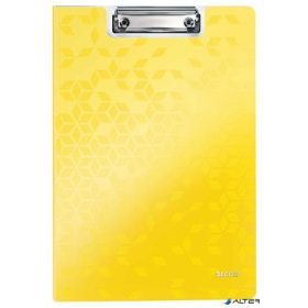 Felírótábla, fedeles, A4, LEITZ "Wow", sárga