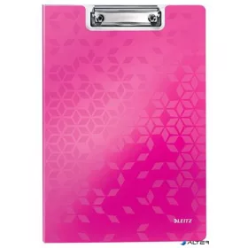   Felírótábla, fedeles, A4, LEITZ "Wow", rózsaszín