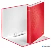 Gyűrűs könyv, 2 gyűrű, D alakú, 40 mm, A4 Maxi, karton, LEITZ 'Wow', piros