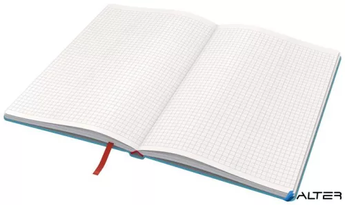 Beíró, A5, kockás, 80 lap, keményfedeles, LEITZ "Cosy Soft Touch", nyugodtkék