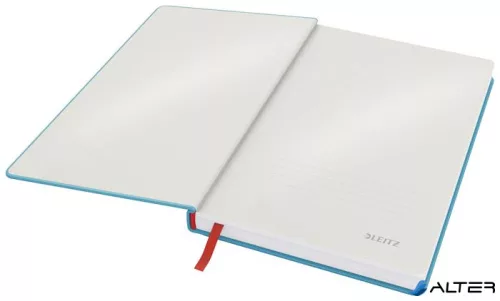 Beíró, A5, kockás, 80 lap, keményfedeles, LEITZ "Cosy Soft Touch", nyugodtkék