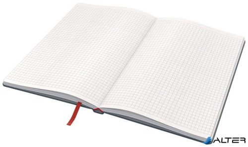 Beíró, A5, kockás, 80 lap, keményfedeles, LEITZ "Cosy Soft Touch", bársonyszürke