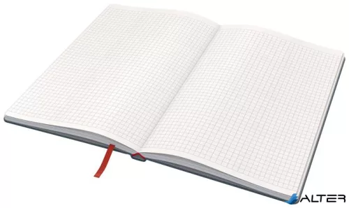 Beíró, A5, kockás, 80 lap, keményfedeles, LEITZ "Cosy Soft Touch", bársonyszürke
