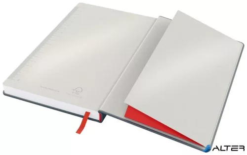 Beíró, A5, kockás, 80 lap, keményfedeles, LEITZ "Cosy Soft Touch", bársonyszürke