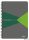Spirálfüzet, A5, kockás, 90 lap, laminált karton borító, LEITZ "Office", szürke-zöld