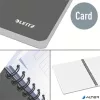 Spirálfüzet, A5, vonalas, 90 lap, laminált karton borító, LEITZ "Office", szürke-zöld