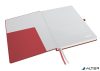 Jegyzetfüzet, exkluzív, A4, vonalas, 80 lap, keményfedeles, LEITZ "Complete", piros