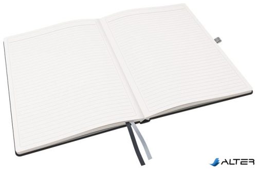 Jegyzetfüzet, A4, vonalas, 80 lap, keményfedeles, LEITZ 'Style', szaténfekete