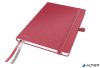 Jegyzetfüzet, exkluzív, A5, vonalas, 80 lap, keményfedeles, LEITZ 'Complete', piros