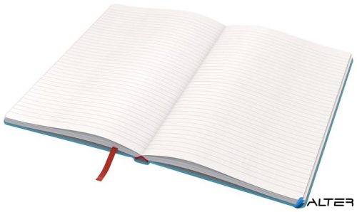 Beíró, A5, vonalas, 80 lap, keményfedeles, LEITZ "Cosy Soft Touch", nyugodtkék