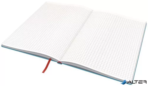 Beíró, B5, kockás, 80 lap, keményfedeles, LEITZ "Cosy Soft Touch", nyugodtkék