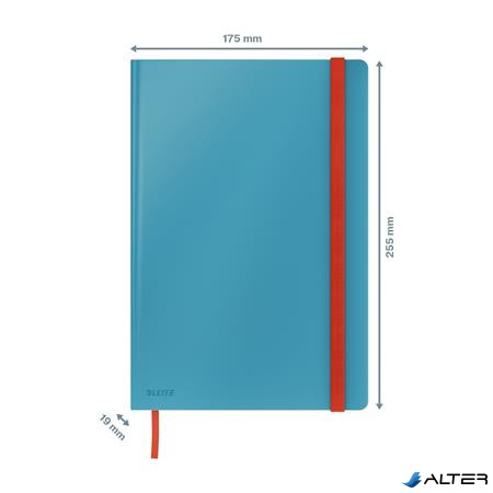 Beíró, B5, kockás, 80 lap, keményfedeles, LEITZ "Cosy Soft Touch", nyugodtkék