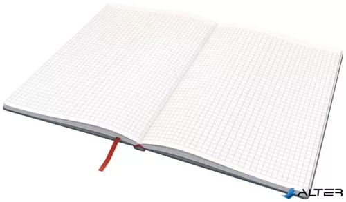 Beíró, B5, kockás, 80 lap, keményfedeles, LEITZ "Cosy Soft Touch", bársonyszürke