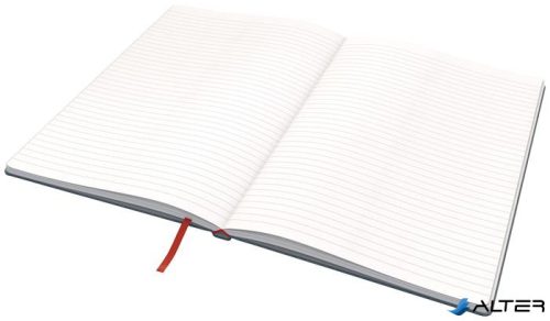 Beíró, B5, vonalas, 80 lap, keményfedeles, LEITZ "Cosy Soft Touch", bársonyszürke