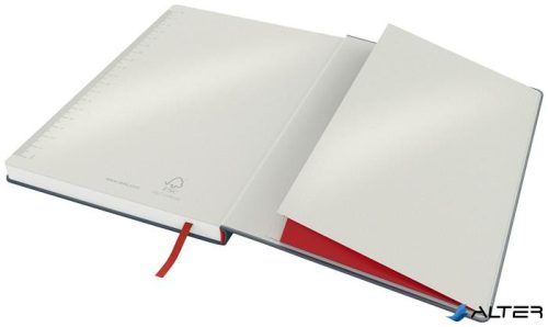 Beíró, B5, vonalas, 80 lap, keményfedeles, LEITZ "Cosy Soft Touch", bársonyszürke