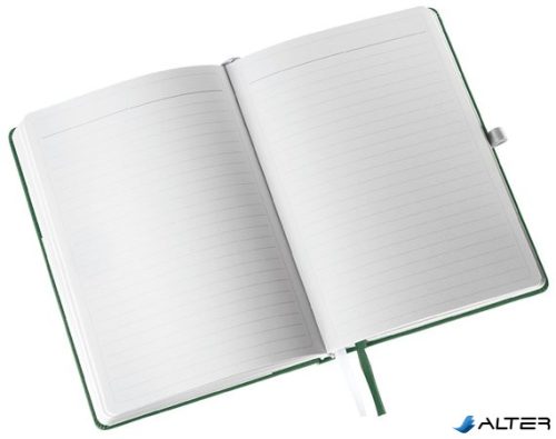 Jegyzetfüzet, A5, vonalas, 80 lap, keményfedeles, LEITZ "Style", olajfazöld