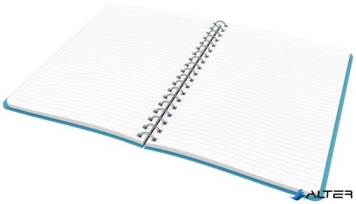 Spirálfüzet, B5, vonalas, 80 lap, LEITZ, "Cosy Soft Touch", nyugodtkék