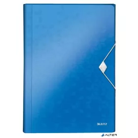   Harmonikamappa, A4, PP, 6 rekeszes, LEITZ 'Wow', kék