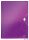 Harmonikamappa, A4, PP, 6 rekeszes, LEITZ "Wow", lila