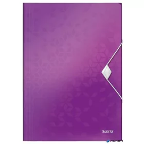 Gumis mappa, PP, A4, LEITZ "Wow", lila