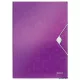 Gumis mappa, PP, A4, LEITZ "Wow", lila