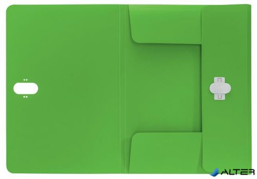 Iratvédő mappa, 11 mm, PP, A4, LEITZ 'Recycle', zöld