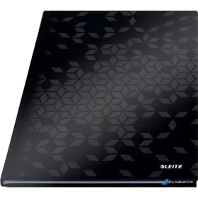   Beíró, A4, vonalas, 80 lap, keményfedeles, LEITZ "Wow", fekete