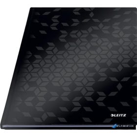   Beíró, A4, kockás, 80 lap, keményfedeles, LEITZ "Wow", fekete