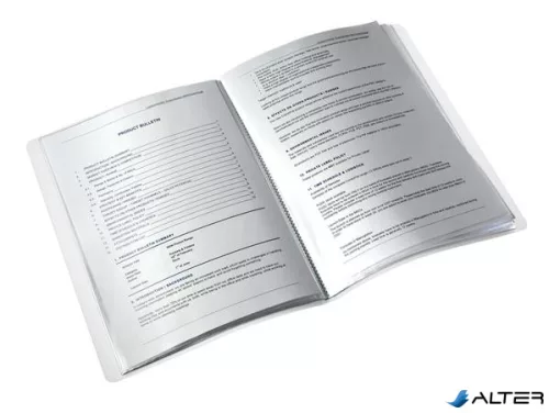 Bemutatómappa, 40 zsebes, A4, LEITZ "Wow", lila