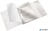 Előrendező, A4, 12 részes, műanyag, LEITZ "Wow", fehér