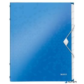   Előrendező, A4, 12 részes, műanyag, LEITZ "Wow", kék