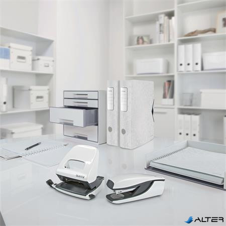 Spirálfüzet, A4, vonalas, 80 lap, LEITZ 'Wow', fehér