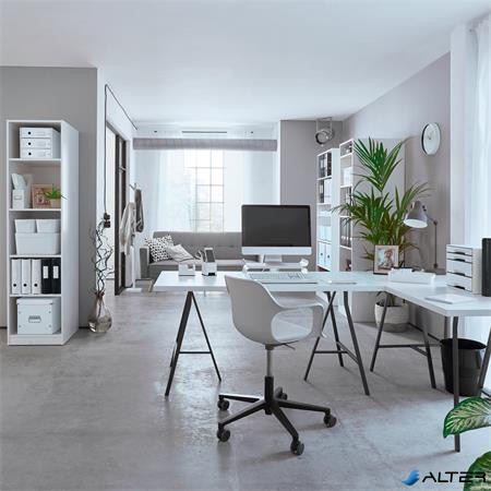 Spirálfüzet, A4, vonalas, 80 lap, LEITZ 'Wow', fehér