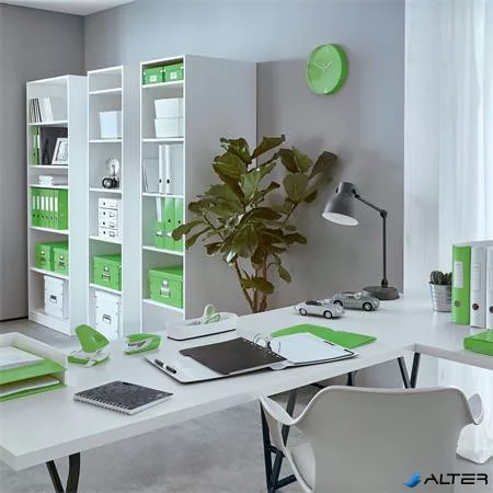 Spirálfüzet, A4, vonalas, 80 lap, LEITZ "Wow", zöld