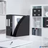 Spirálfüzet, A4, vonalas, 80 lap, LEITZ "Wow", fekete