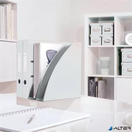 Spirálfüzet, A4, kockás, 80 lap, LEITZ "Wow", fehér