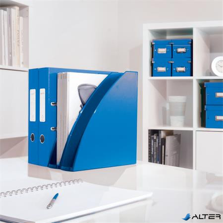 Spirálfüzet, A5, vonalas, 80 lap, LEITZ 'Wow', kék