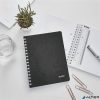 Spirálfüzet, A5, vonalas, 80 lap, LEITZ "Wow", fekete