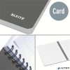 Spirálfüzet, A4, vonalas, 90 lap, laminált karton borító, LEITZ "Office", szürke