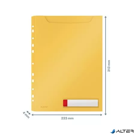 Genotherm, lefűzhető, A4 maxi, LEITZ "Cosy Privacy", melegsárga