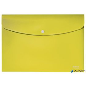   Irattartó tasak, A4, PP, patentos, LEITZ 'Recycle', sárga