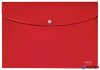 Irattartó tasak, A4, PP, patentos, LEITZ "Recycle", piros