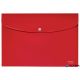 Irattartó tasak, A4, PP, patentos, LEITZ "Recycle", piros