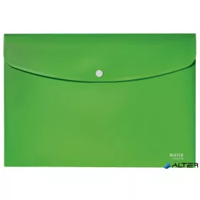   Irattartó tasak, A4, PP, patentos, LEITZ "Recycle", zöld